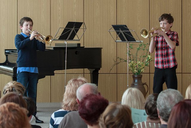 Žákovský koncert v sále ZUS Zastávka 16.4.2015