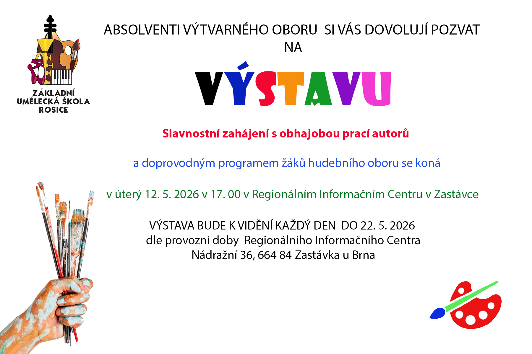 Výstava absolventů výtvarného oboru