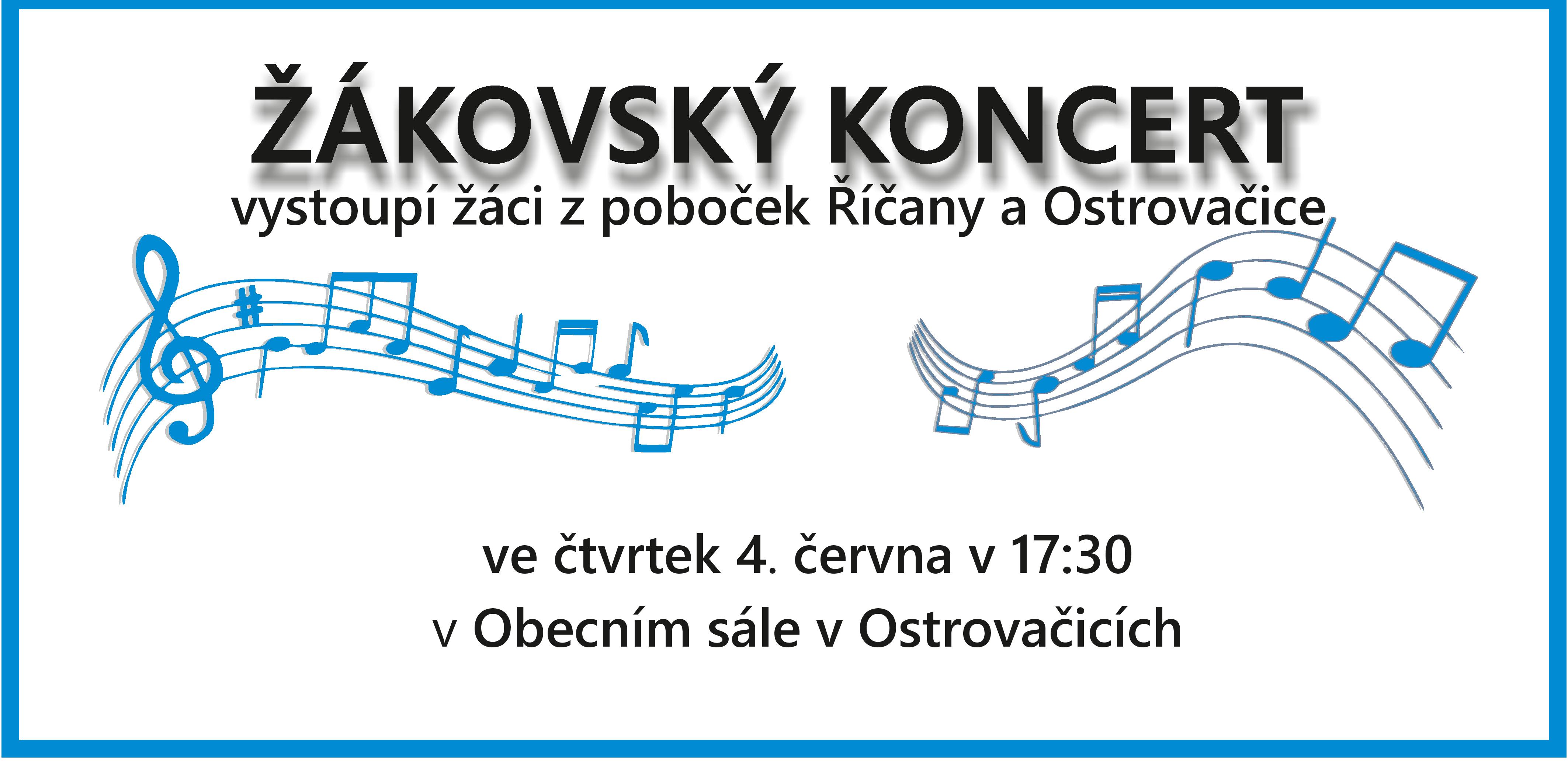 Žákovský koncert - Říčany a Ostrovačice