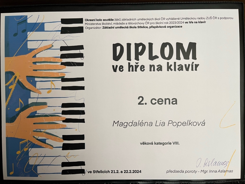 Soutěže ve šk. r. 2023/2024 = fotky a diplomy