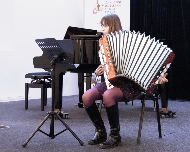 Žákovský koncert s výstavou Rosice 28. 2. 2025 (HO, VO)