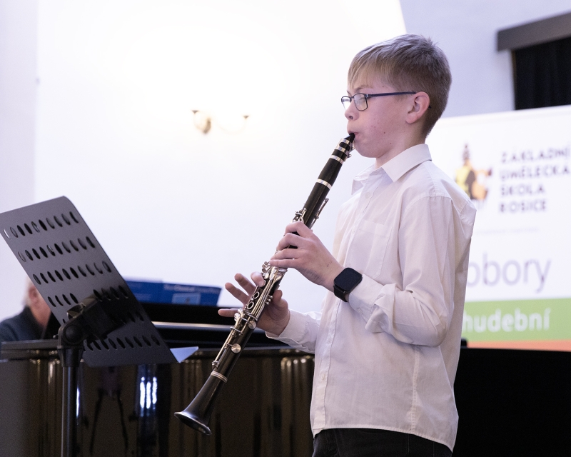 Žákovský koncert s výstavou Rosice 28. 2. 2025 (HO, VO)