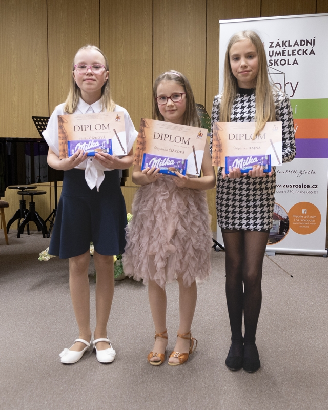 Koncert soutěžících žáků Zastávka 6. 3. 2025 (HO)