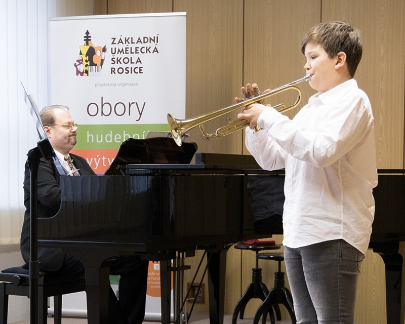 Okresní kolo soutěží ZUŠ pro žesťové nástroje sólo v Zastávce 13. 3. 2025 (HO)