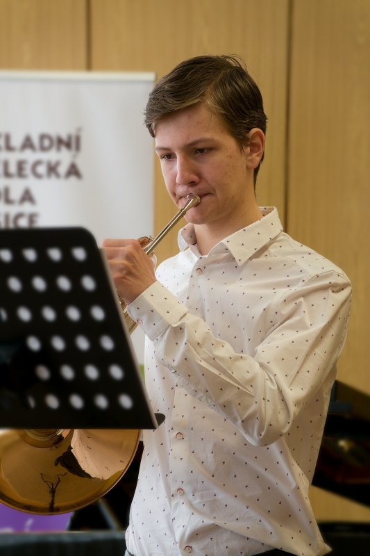 Okresní kolo soutěží ZUŠ pro žesťové nástroje sólo v Zastávce 13. 3. 2025 (HO)