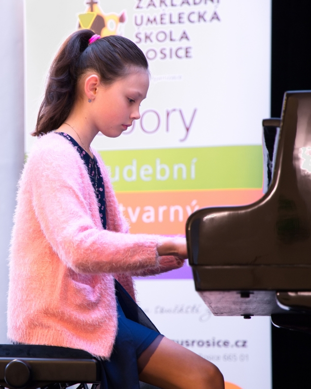 Žákovský koncert s výstavou Rosice 28. 3. 2025 (HO, VO)