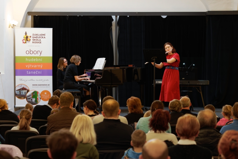 Žákovský koncert a výstava Rosice 7. 11. 2025 (HO, VO)