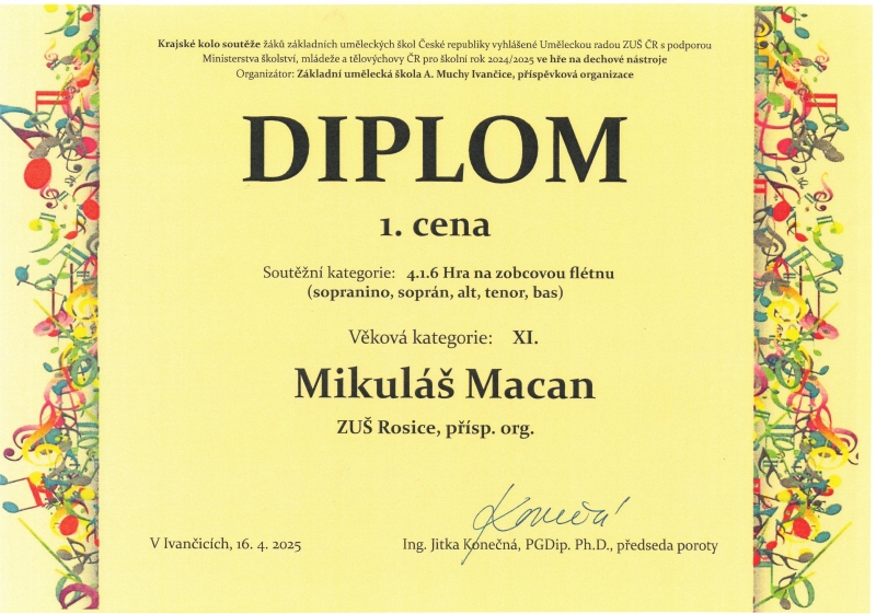 Soutěže ve šk. r. 2024/2025 = fotky a diplomy