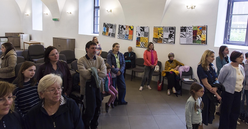 Vernisáž závěrečné výstavy žáků VO Rosice, ZKC Rosice, 13. 5. 2026 (VO, HO)